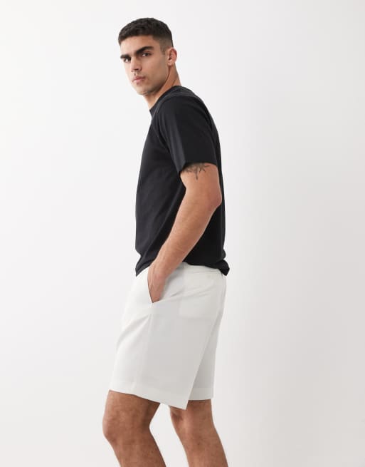 ASOS DESIGN - Pantaloncini sartoriali vestibilità classica bianchi, 4 di 5