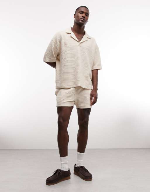 ASOS DESIGN - Coordinato color pietra testurizzato, 2 di 3
