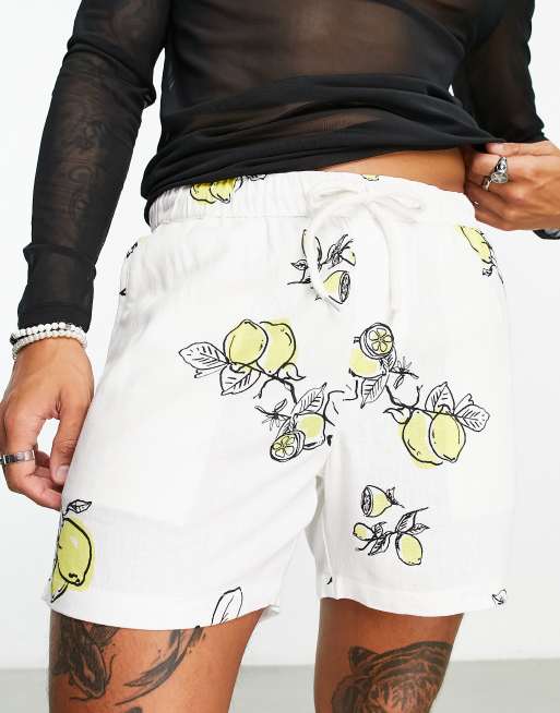Pantaloncini di lino hot sale