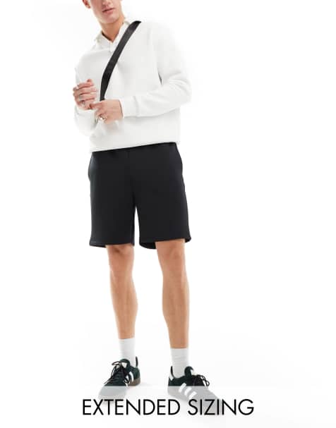 ASOS DESIGN - Pantaloncini slim neri in tessuto scuba - view 1