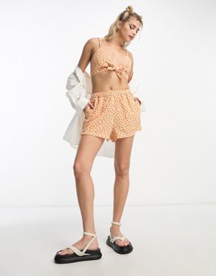 ASOS DESIGN co-ord boxy shorts in floral print - ASOS Price Checker