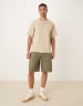 Reclaimed Vintage viscose camp collar shirt in ecru