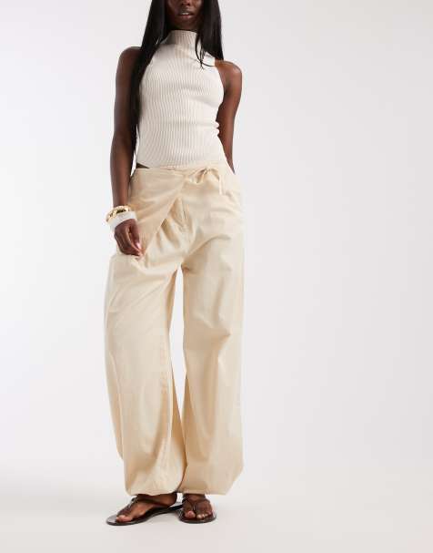 ASOS DESIGN - Pantalones bombachos con detalle cruzado en la parte delantera - view 1