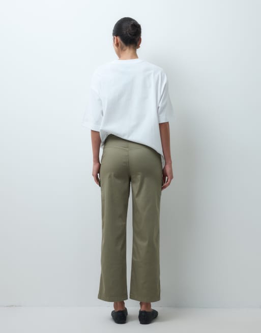 ASOS DESIGN - Pantalones capri caquis estilo cargo con detalle de bolsillo, 5 de 5