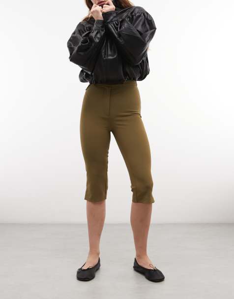 ASOS DESIGN pantalones capri de talle alto de sastre - view 1