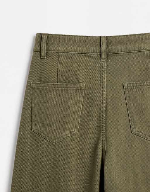 ASOS DESIGN - Pantalones caquis cargo con costuras en las rodillas, 8 de 9