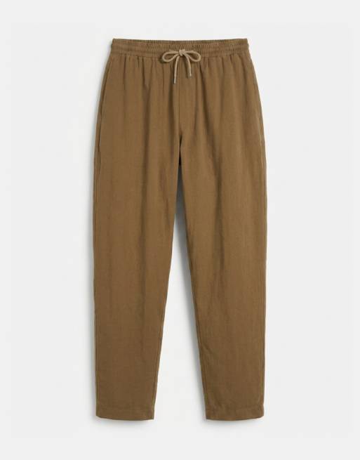 ASOS DESIGN - Pantalones caquis de corte tapered holgado (parte de un conjunto), 6 de 7