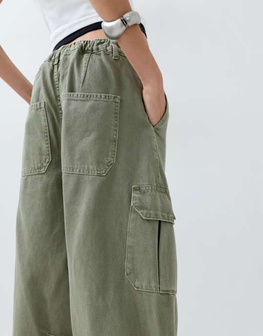 ASOS DESIGN - Pantalones cargo caqui pálido, 4 de 5