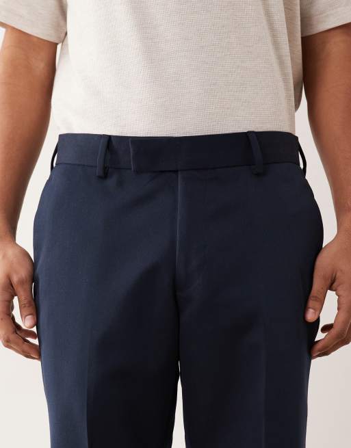 ASOS DESIGN - Pantalones cortos de sastre azul marino de corte slim, 5 de 5