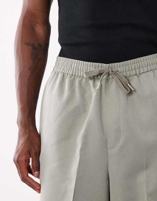 ASOS DESIGN - Pantalones cortos de sastre verde salvia estilo bermudas sin cierres, 3 de 5