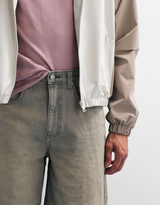 ASOS DESIGN - Pantalones cortos vaqueros amarillo teñido de corte alargado suelto , 2 de 9