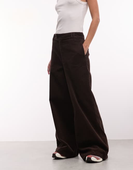 ASOS DESIGN pantalones de pernera recta de pana en marrón chocolate, 5 de 5