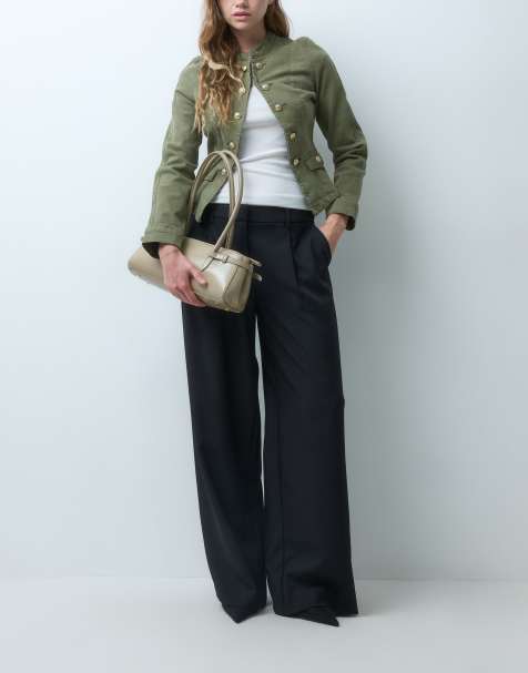 ASOS DESIGN pantalones de sastre barrel en negro - view 1