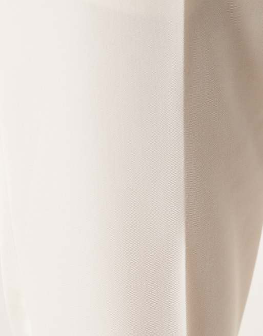 ASOS DESIGN - Pantalones de sastre blancos de corte tapered, 5 de 5