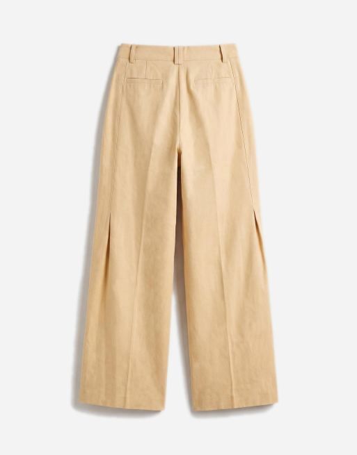 ASOS DESIGN - Pantalones de sastre color mostaza de corte masculino, 7 de 9