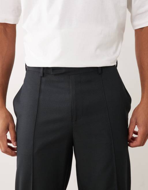 ASOS DESIGN - Pantalones de sastre verdes de corte tapered de lana lavable, 2 de 5