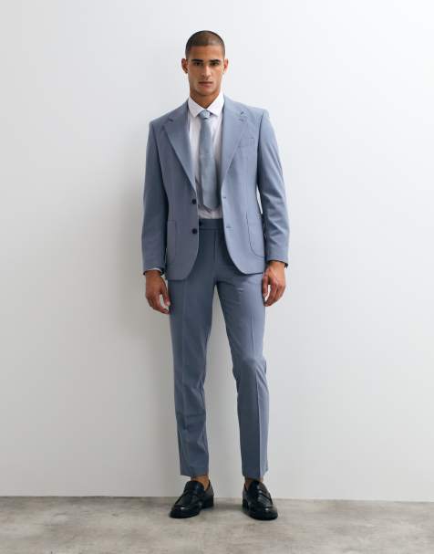 ASOS DESIGN - Pantalones de traje azules de corte slim FlexMax™ - view 1