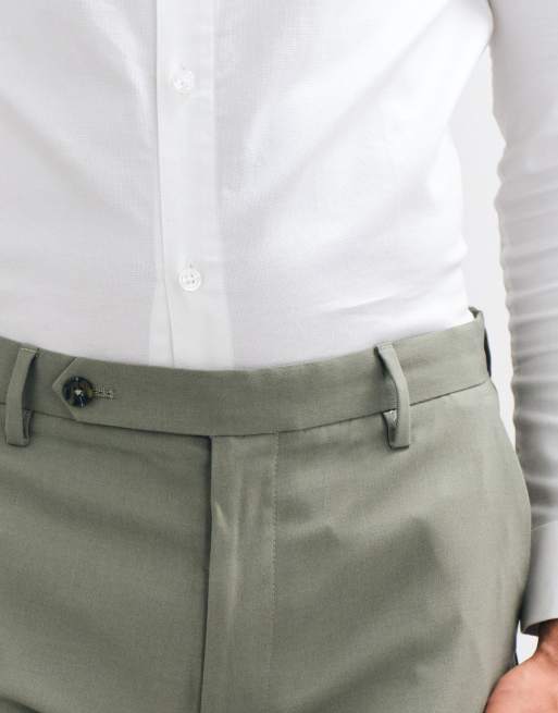 ASOS DESIGN pantalones de traje pitillo en caqui, 3 de 5