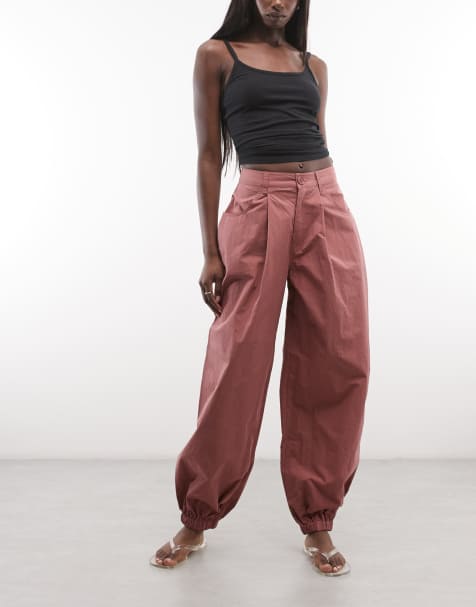 ASOS DESIGN - Pantalones de vestir rosas bombachos - view 1