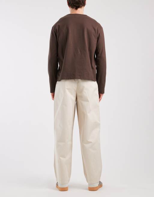 ASOS DESIGN - Pantalones holgados en piedra con pinzas, 3 de 5