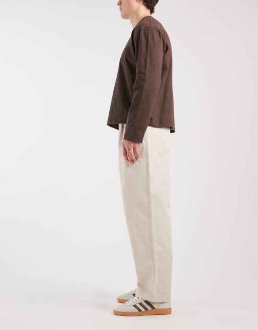 ASOS DESIGN - Pantalones holgados en piedra con pinzas, 4 de 5