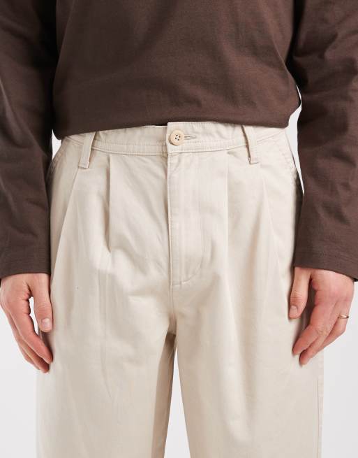 ASOS DESIGN - Pantalones holgados en piedra con pinzas, 5 de 5