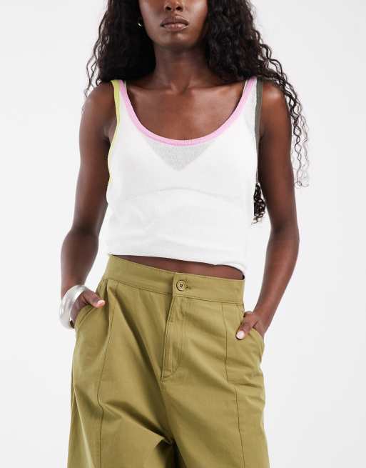 ASOS DESIGN pantalones informales de pernera barrel en verde oliva, 3 de 5