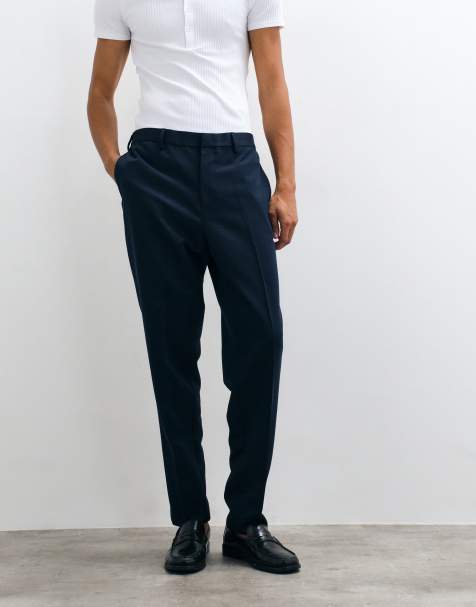 ASOS DESIGN pantalones tapered de vestir en azul marino - view 1