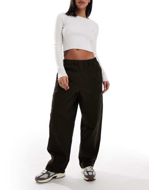ASOS DESIGN - Pantaloni a cilindro marroni - view 1