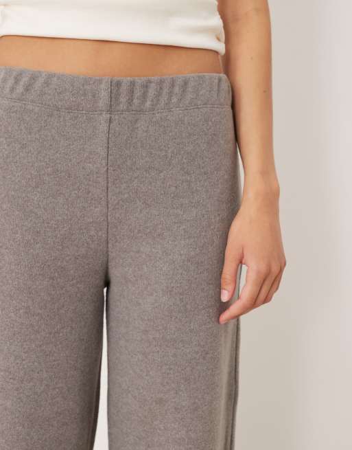 ASOS DESIGN - Pantaloni a fondo ampio morbidissimi grigi in coordinato, 3 di 5