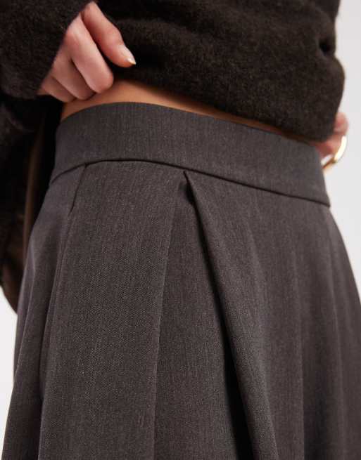 ASOS DESIGN - Pantaloni a fondo ultra ampio color cioccolato, 5 di 5