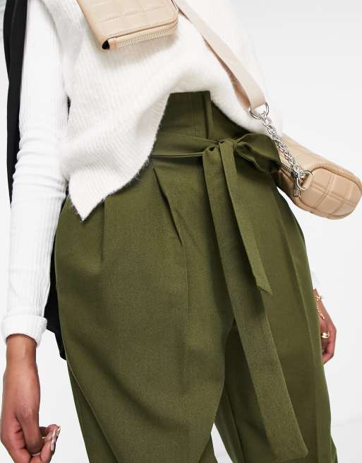 ASOS DESIGN - Pantaloni alla caviglia sartoriali allacciati in vita, 3 di 4