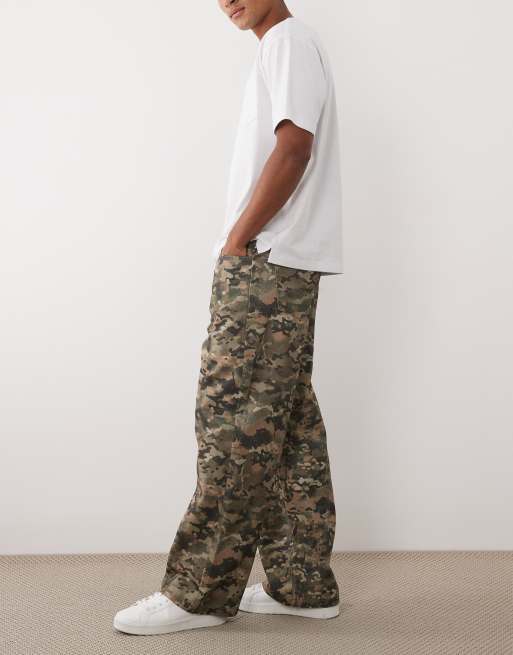 ASOS DESIGN - Pantaloni ampi con stampa mimetica, 3 di 5