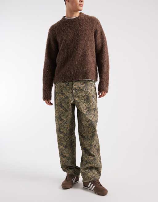 ASOS DESIGN pantaloni ampi in mimetico digitale - multicolore