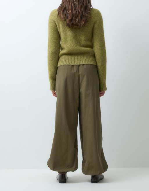 ASOS DESIGN pantaloni balloon in khaki, 5 di 5
