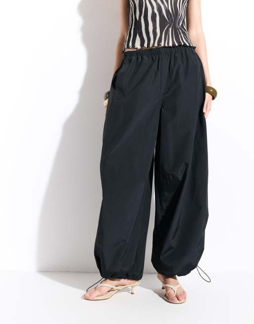 ASOS DESIGN pantaloni balloon neri, 2 di 9