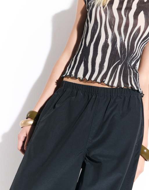 ASOS DESIGN pantaloni balloon neri, 3 di 9