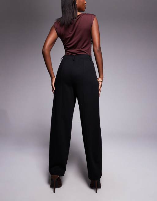 ASOS DESIGN - Pantaloni bombati in twill di jersey neri, 3 di 5