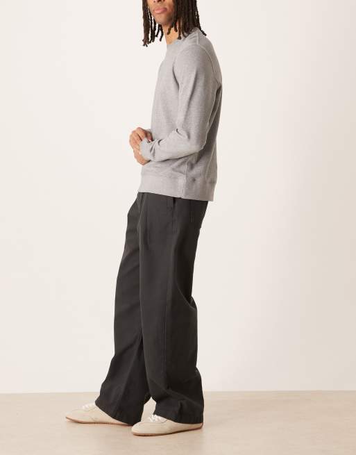 ASOS DESIGN - Pantaloni bombati neri con pieghe, 3 di 5