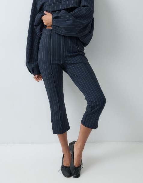 ASOS DESIGN pantaloni capri gessati - view 1