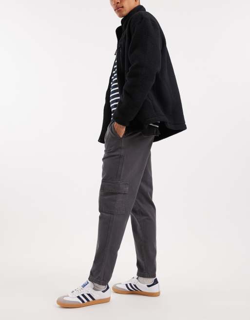 ASOS DESIGN - Pantaloni cargo affusolati grigi, 3 di 5
