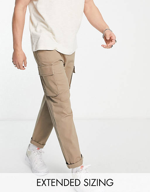 Unisex Asos Abbigliamento Pantaloni e jeans Pantaloni Pantaloni cargo Pantaloni cargo color pietra 
