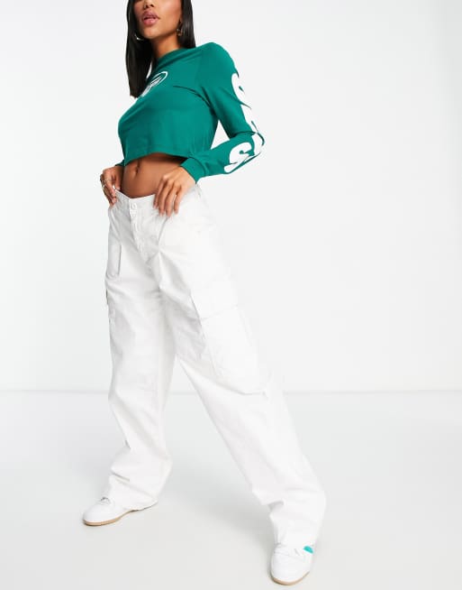 ASOS DESIGN - Pantaloni cargo oversize, color écru