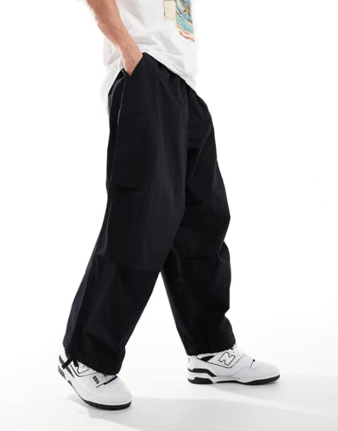 ASOS DESIGN - Pantaloni cargo oversize extra ampi neri - view 1