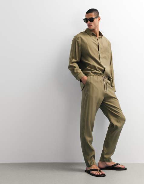 ASOS DESIGN - Pantaloni comodi affusolati kaki in coordinato - view 1