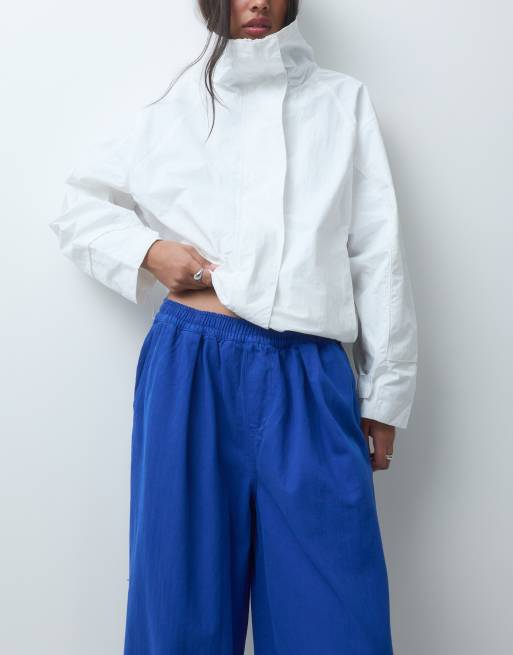 ASOS DESIGN pantaloni con vita annodata in cobalto, 3 di 5