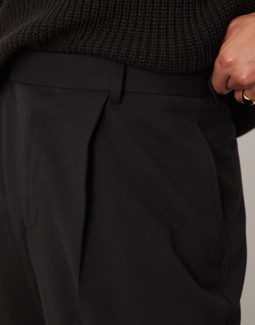 ASOS DESIGN - Pantaloni corti a palloncino eleganti neri, 3 di 5