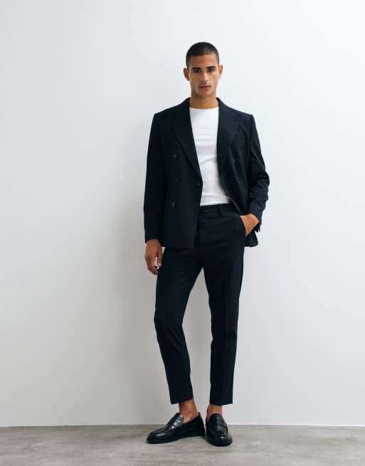 ASOS DESIGN tapered suit in dark navy, 2 di 3