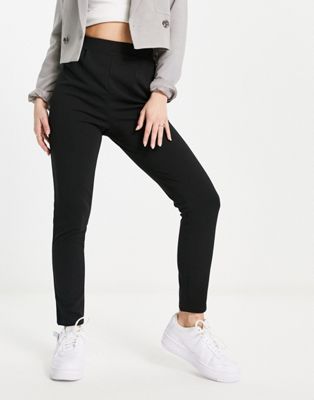 ASOS DESIGN jersey tapered suit trousers in black - ASOS Price Checker