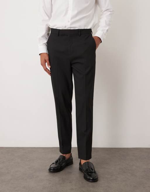 ASOS DESIGN - Pantaloni da abito affusolati neri, 2 di 5